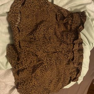 Size medium Cheetah print shorts